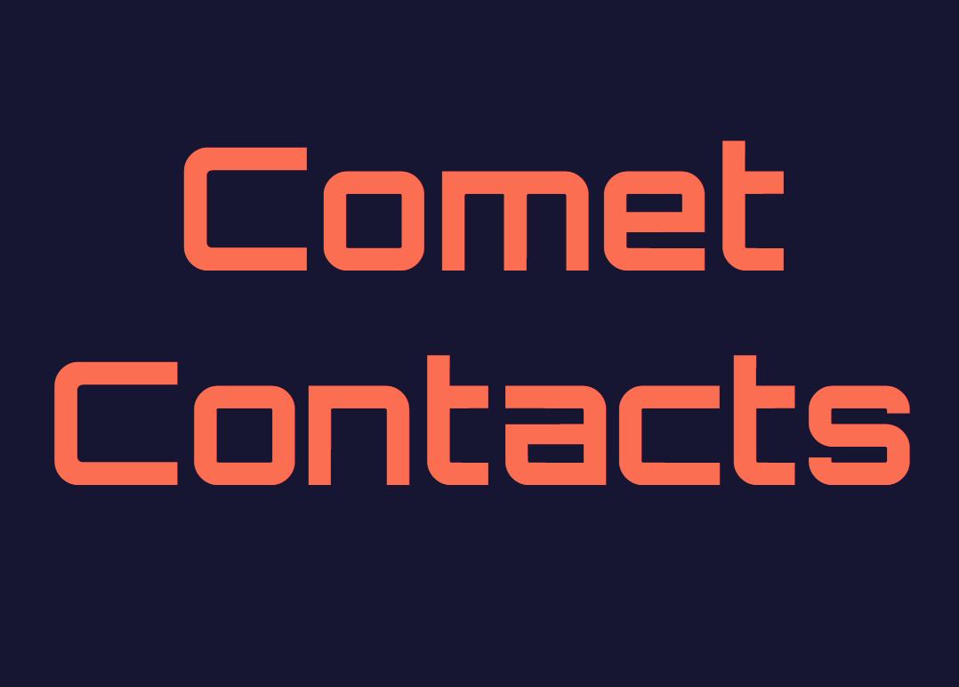 Comet Contacts project preview